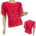 Women's Plus Size Fashion 3/4 Sleeve Top
