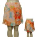 Ladies Sheer Flowy Above The Knee Mini Skirt