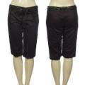 Ladies Fashion Capri Pants With Decorative Belt