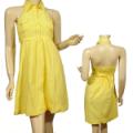 Ladies A-Line Wide Spread Collar Halter Dress