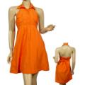 Ladies A-Line Wide Spread Collar Halter Dress