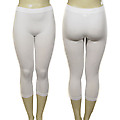 Ladies Fashion Leggings With Ribbed Waist