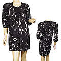 Ladies Long Sleeve Oval Neck Loose Fit Dress