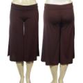 Ladies Fashion Foldover Waistband Gaucho Pants