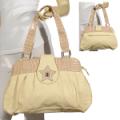 Ladies Fashion Leather Handbag W/Zipper Closure