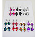 Ladies Hp Acrylic Bead Double Drop, Mix Earrings