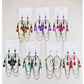 Mp Acrylic Bead Drop With Chain Lay Earrings