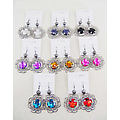 Hp Acrylic Stud With Flower, Mix Earrings