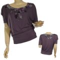 Ladies Forever 21 Boat Neck Kimono Style Top