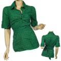 Ladies Fashion Wide Spread Collar Dress Shirt
