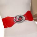 Ladies Fashion Spiral Rs Buckle Wide Belt