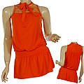 Ladies Sleeveless Bow Tie Top