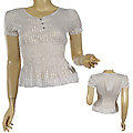 Ladies Fashion Scoop Neck Short Sleeve Top