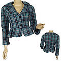 Ladies Clover Field Collar Jacket With 3 Buttons