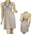 Ladies Fashion Halter Dress W/Elasticised Waist