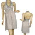 Ladies Fashion Halter Dress W/Elasticised Waist