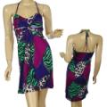 Ladies Fashion Halter Dress W/Twisted Bust