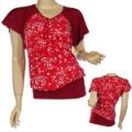 Plus Size Fashion Gathered Short Sleeve V-Neck Top