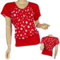 Plus Size Fashion Gathered Short Sleeve V-Neck Top