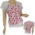 Plus Size Fashion Gathered Short Sleeve V-Neck Top
