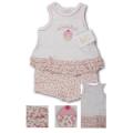 Newborn Girls 2 Piece Top and Short Set