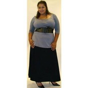 Plus Size Long Flowing Boho Skirt
