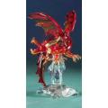 Color Glass Dragon with Red Eyes