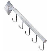 J-Hook Waterfall Wall Mount w/Square Tubes -Chrome