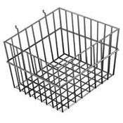 Wire Baskets For Slatwalls (Black)