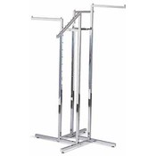 4-Way Racks With 3 Straight And 1 Slant Square Arm