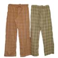 Women's Plus Size Colored Flannel Plaid Sleep Pant