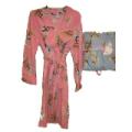 Women's Plus Size Polar Fleece Owl Bathrobe