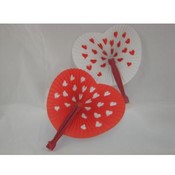 Paper Valentine Folding Fans