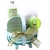 Mini Wood Trug w/Handle Spa Gift Set