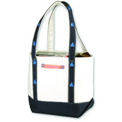 18" Medium Embroidered Cotton Canvas Bag