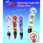 Dora LED Spinning Globe Pen