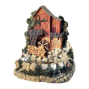 Indoor Cottage and Waterwheel Fountain