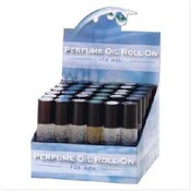 Man's Cologne Oil Roll On Display