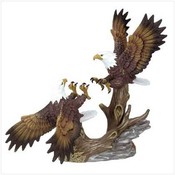 Porcelain Fighting Eagles