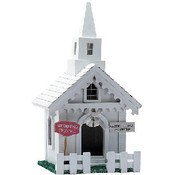 Wedding Chapel Wood Birdhouse
