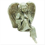 Verdigris-Finish Angel Sculpture