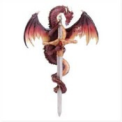 Dragon with Sword Wall Plaque