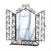 Wrought Iron Gate Design Mirror