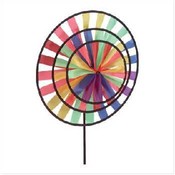 Multicolor Triple Pinwheel Wind Wheel
