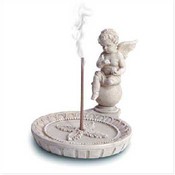 Cherub Round Incense Holder