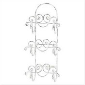 Distressed White Towel Holder