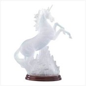 Frosted Unicorn with Multicolor Light