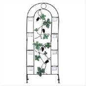 Metal Grapevine Candle Screen