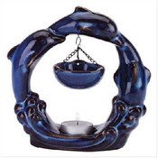 Jumping Blue Dolphins Oil Warmer