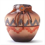 Ceramic Geometric Pattern Vase